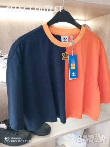 Тениска ТОП Adidas HT5980 CROPPED TEE, снимка 4 - Тениски - 52106129