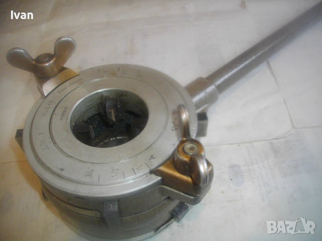 Чехословашка резбонарезна за тръби до 2" цола винтонарезка винторез пафта плашка JOPAL 2 NAREX , снимка 3 - Други инструменти - 52720476