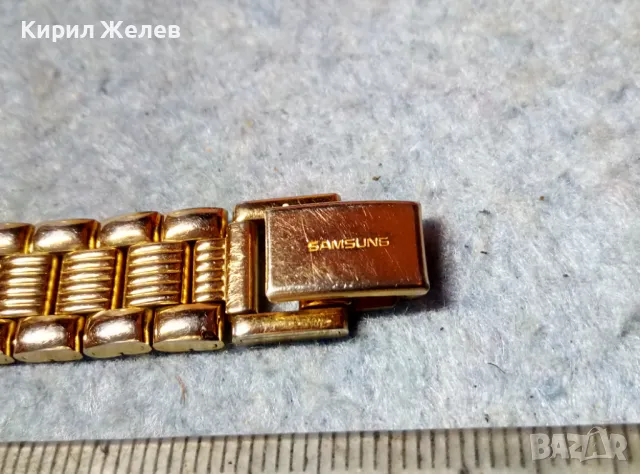 SAMSUNG QUARTZ JAPAN 18K GOLD ELECTRO-PLATED Лукс МОДЕЛ КВАРЦОВ ЧАСОВНИК САМСУНГ с ПОЗЛАТА 48412, снимка 2 - Дамски - 48148722