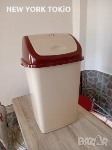 КОШ ЗА ОТПАДЪЦИ С ЛЮЛЕЕЩ КАПАК , снимка 12 - Мопове, кофи, четки и метли - 56020766