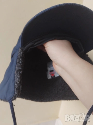 Kappa 100% оригинална мъжка зимна шапка тип ушанка с козирка, снимка 3 - Шапки - 52591707