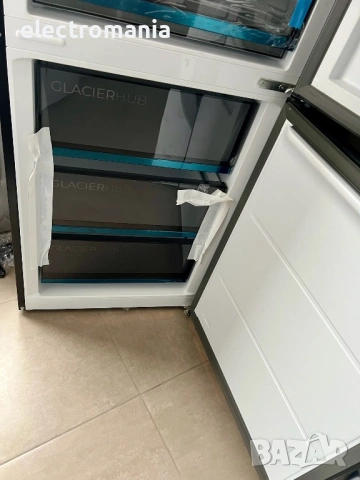 НЕУПОТРЕБЯВАН!!!хладилник с фризер Cecotec Bolero Combi 456 DarkC Total No Frost, снимка 8 - Хладилници - 53895465