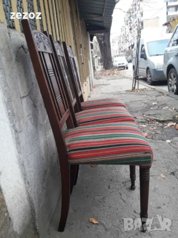 Столове ретро масив-3бр №020, снимка 5 - Столове - 47405708