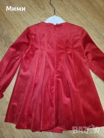 Нова червена рокля Mayoral, 12 месеца, снимка 5 - Бебешки рокли - 48074240