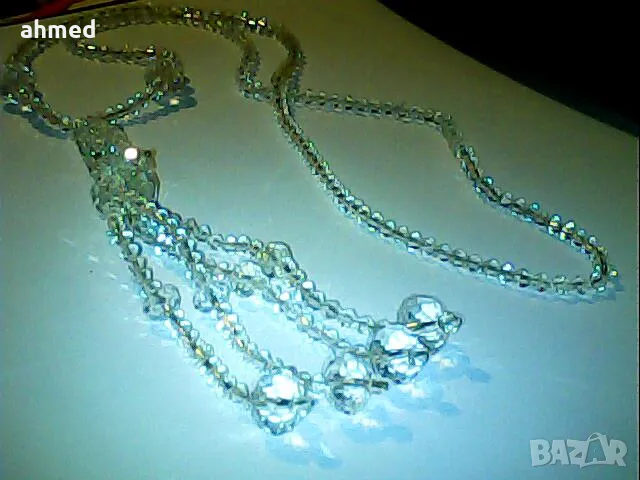 красиво кристално колие, снимка 2 - Бижутерийни комплекти - 47867543