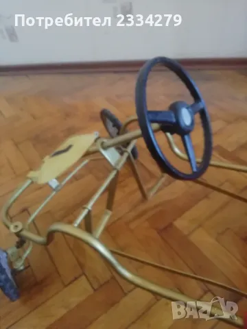 Стара децка количка с педали, 1970год. , снимка 7 - Антикварни и старинни предмети - 47647621