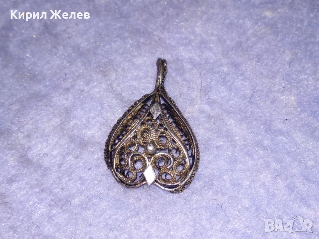 19Век ФИЛИГРАНЕН СРЕБЪРЕН РЕТРО МЕДАЛЬОН ВИСОКА ПРОБА СРЕБРО ИЗЦЯЛО РЪЧНА БИЖУТЕРСКА ИЗРАБОТКА 17112, снимка 9 - Антикварни и старинни предмети - 39665906