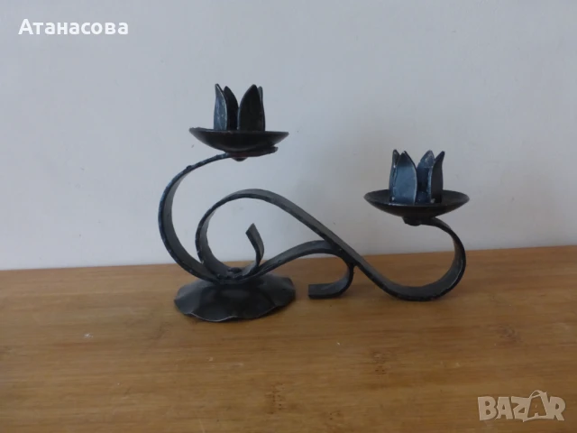 Свещник ковано желязо СБХ 4, снимка 4 - Декорация за дома - 50969312