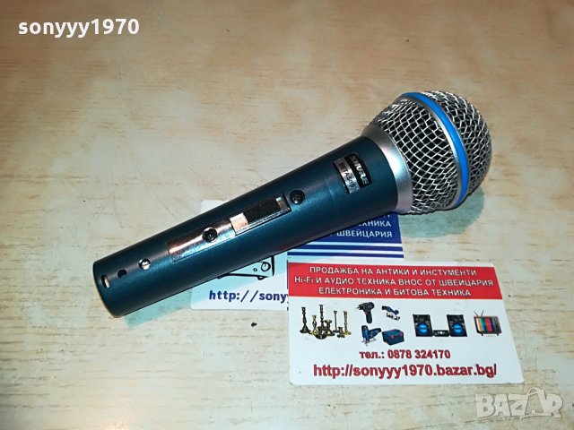 shure beta sm58s-жичен-внос швеицария, снимка 2 - Микрофони - 29709535
