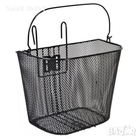 Предна кошница за колело, Метална, 34x23x25 cm, снимка 1 - Аксесоари за велосипеди - 44394795