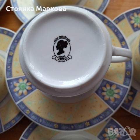 Баварски порцеланов сервиз за кафе/чай , снимка 5 - Сервизи - 53372878