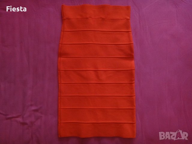 BCBG MaxAzria бандажна пола нова оригинална оранжева, снимка 4 - Поли - 38909720