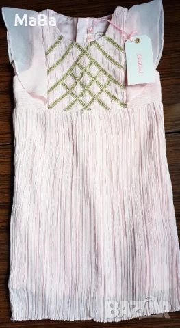 Маркова ОФИЦИАЛНА детска розова РОКЛЯ, с подплата 12год.