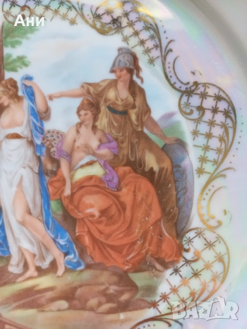 Декоративна порцеланова чиния, снимка 6 - Декорация за дома - 51469012