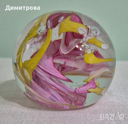 Завладяващи стъклени преспапиета , снимка 14 - Антикварни и старинни предмети - 52686243