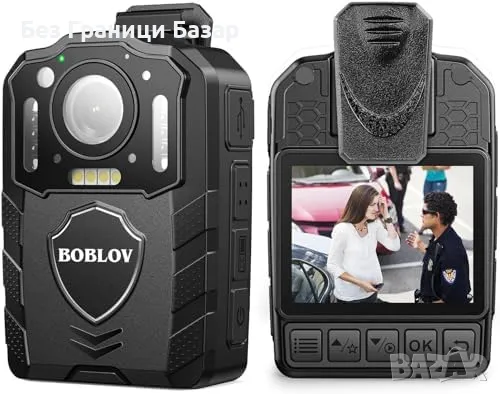 Нова BOBLOV Камера за тяло 1080P, 13 Часа Запис, 128GB, За охрана, снимка 1 - Друга електроника - 47783322