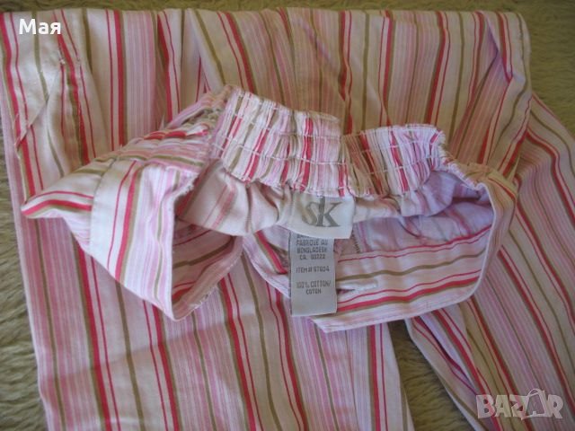 Панталон от раиран памучен плат, снимка 2 - Детски панталони и дънки - 29220055