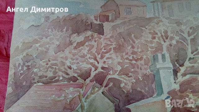 Ангел Ботев картина акварел , снимка 8 - Картини - 38999909