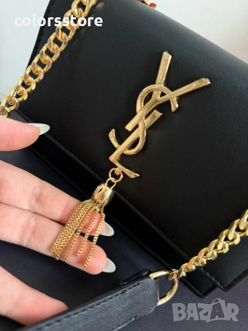 Черна чанта YSL-IM93p, снимка 2 - Чанти - 54154972