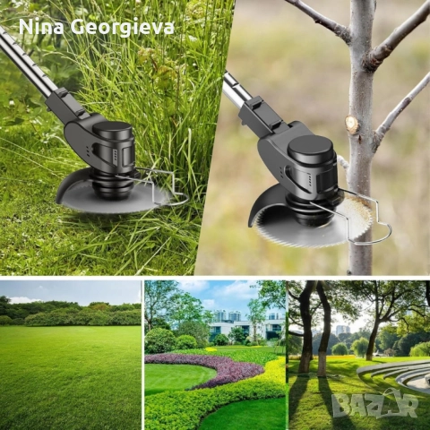 Акумулаторен храсторез с мощно рязане до 10 см Conentool Lithium Cordless Brush Cutter, снимка 4 - Други инструменти - 52881394