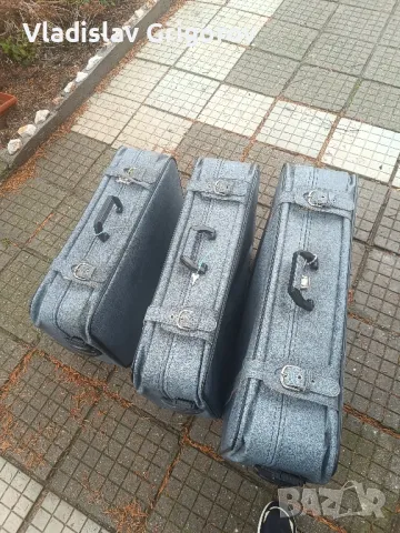 3 куфара от естествена кожа , снимка 6 - Чанти - 48453358