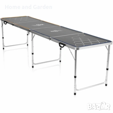 1бр/ MAXXMEE LED Beer Pong маса – парти маса с LED осветление, сгъваема и регулируема по височина