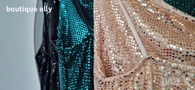рокля с пайети, снимка 4 - Рокли - 52637889