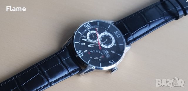 Lotus Retrograde Мъжки часовник спортен хронограф водоустойчив черен festina casio, снимка 2 - Луксозни - 44244144
