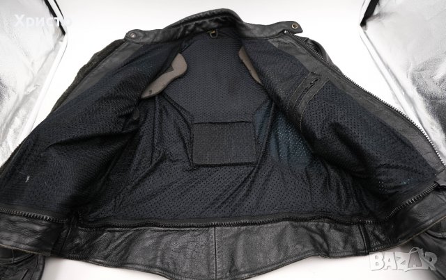 Кожено яке за мотор черно размер М размер 54 , снимка 6 - Аксесоари и консумативи - 37074397