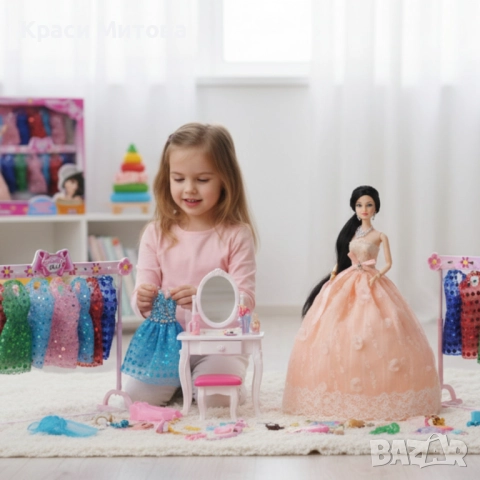 Голяма кукла с много рокли и аксесоари Beautiful Doll, снимка 3 - Кукли - 52354373
