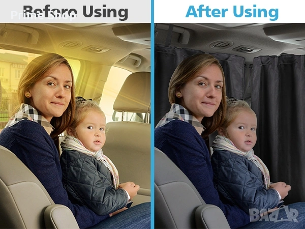 Комплект затъмняващи автомобилни завеси ZATOOTO, 3 части, снимка 9 - Аксесоари и консумативи - 53910366