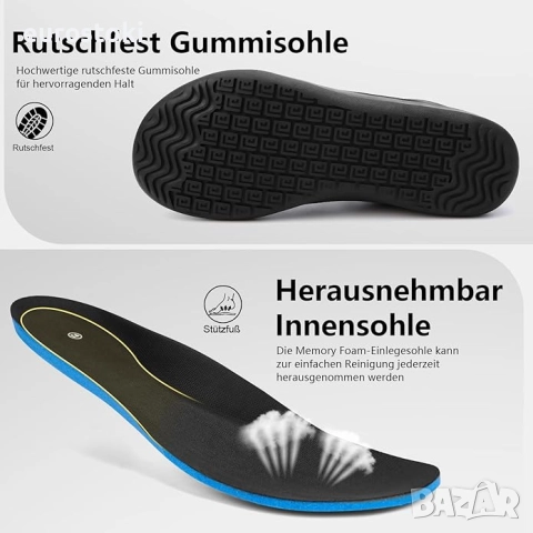 Solhe Широки летни маратонки за боси крака с широк пръст и нулево сцепление, леки дишащи спортни , снимка 2 - Маратонки - 52457057