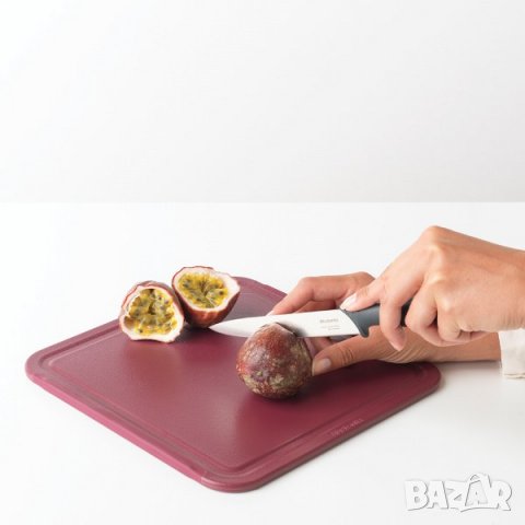 Нож Brabantia TASTY+ DARK GREY 13.3 см., снимка 2 - Прибори за хранене, готвене и сервиране - 37606033