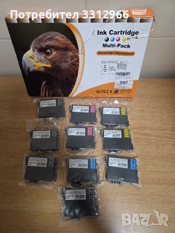Мултипакет с мастилени касети за принтер. Номер на продукта: DC-EP061X-10, снимка 2 - Друга електроника - 53966967