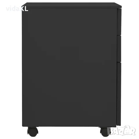 vidaXL Мобилен офис шкаф, антрацит, 39x45x60 см, стомана, снимка 2 - Шкафове - 56147097