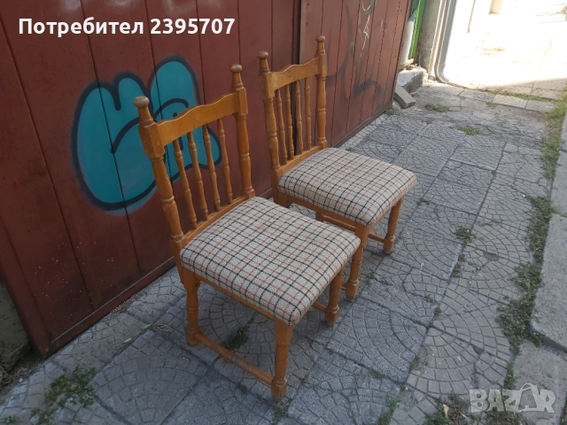 Два масивни стола добро състояние, снимка 2 - Столове - 51631444