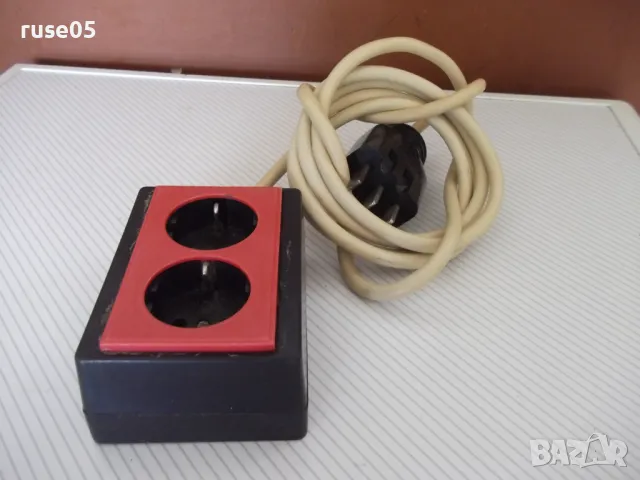 Удължител с разклонител с две гнезда - 2 м. - 1, снимка 2 - Разклонители и удължители - 50155115