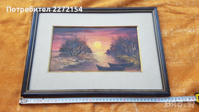 Картина Тишина лодки в пристан, снимка 3 - Картини - 51086293