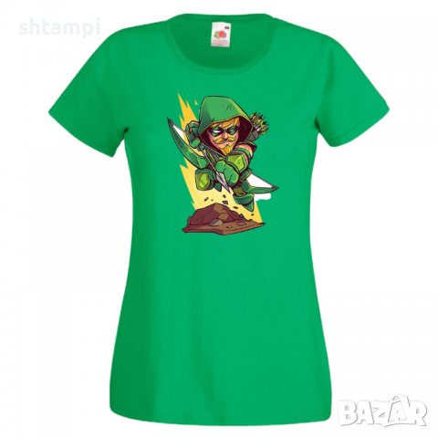 Дамска тениска DC Green Arrow Star Wars Игра,Изненада,Подарък,Геймър,, снимка 7 - Тениски - 36787153