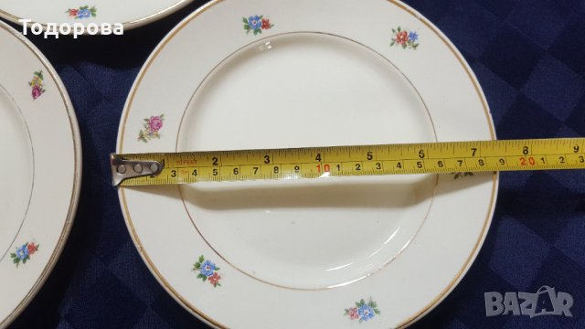 Порцеланови чинии-demi porcelaine badonviller france , снимка 4 - Антикварни и старинни предмети - 33952104