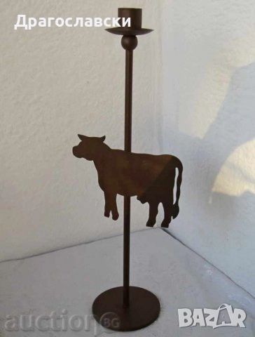 ВЕЗНА везничка, декоративна-свещник за бюро фигура, крава, петел, жена, костенурка, свещници, снимка 5 - Декорация за дома - 28874441