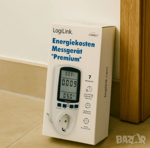 Енергометър LogiLink „Premium“ – измервател на разхода на електроенергия