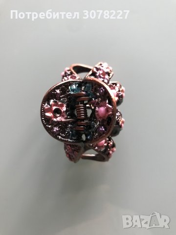 Метална шнола с инкрустации, снимка 2 - Аксесоари за коса - 38431629