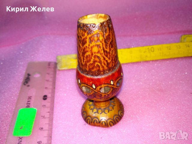 МНОГО КРАСИВА СТАРА ДЪРВЕНА ПИРОГРАФИРАНА МИНИАТЮРА За ЕТНО ИНТЕРИОР КОЛЕКЦИЯ 42847, снимка 8 - Колекции - 44155810