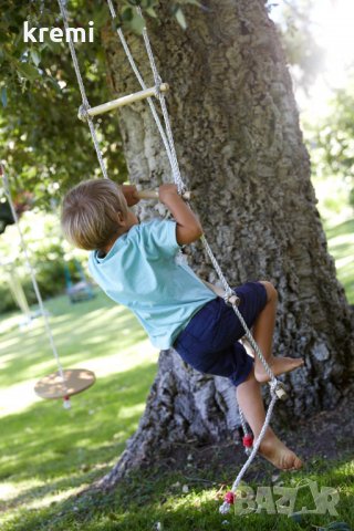 НОВО! Въжена стълба за катерене 5 стъпала люлка стълба