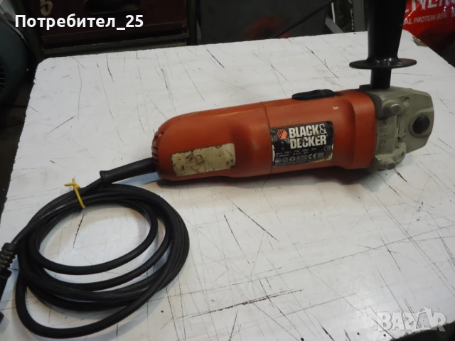 Ъглошлайф  BLACK & DECKER, снимка 5 - Други инструменти - 50922716