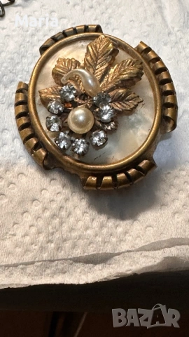 Антична брошка, късен Викториански период (1885–1905), снимка 2 - Антикварни и старинни предмети - 53254650