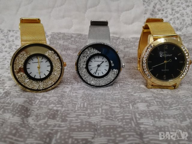 Стилни дамски часовници с камъчета VANSVAR, снимка 2 - Дамски - 29741931