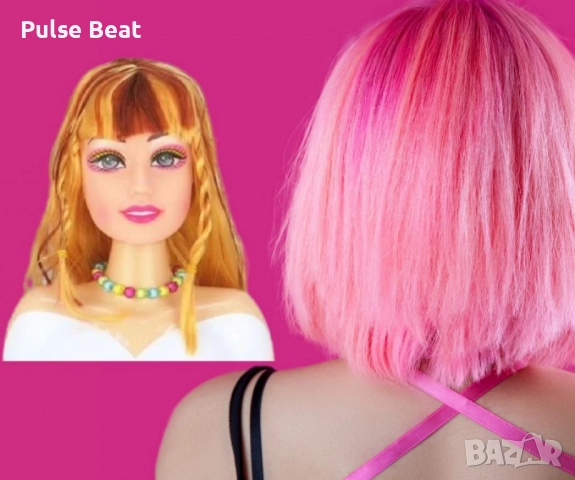 Глава за прическа – Руса коса, снимка 6 - Кукли - 52413536