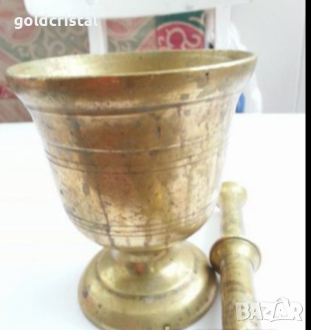 Стар голям хаван бронз, снимка 5 - Антикварни и старинни предмети - 16073558